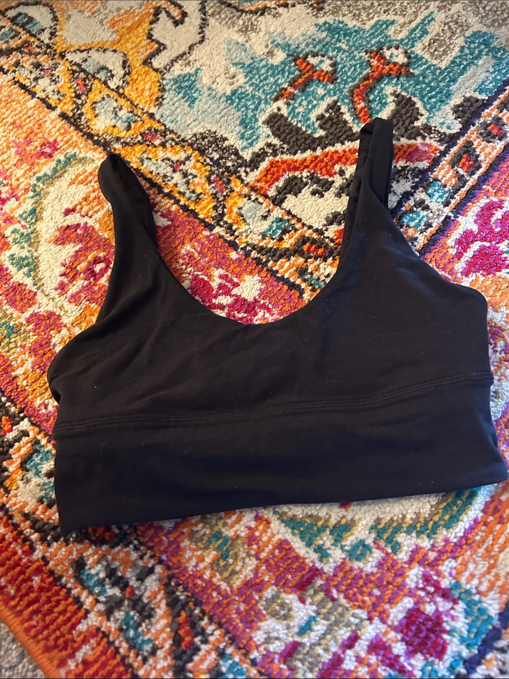 lululemon athletica Black Seamless Scoop Sports Bra